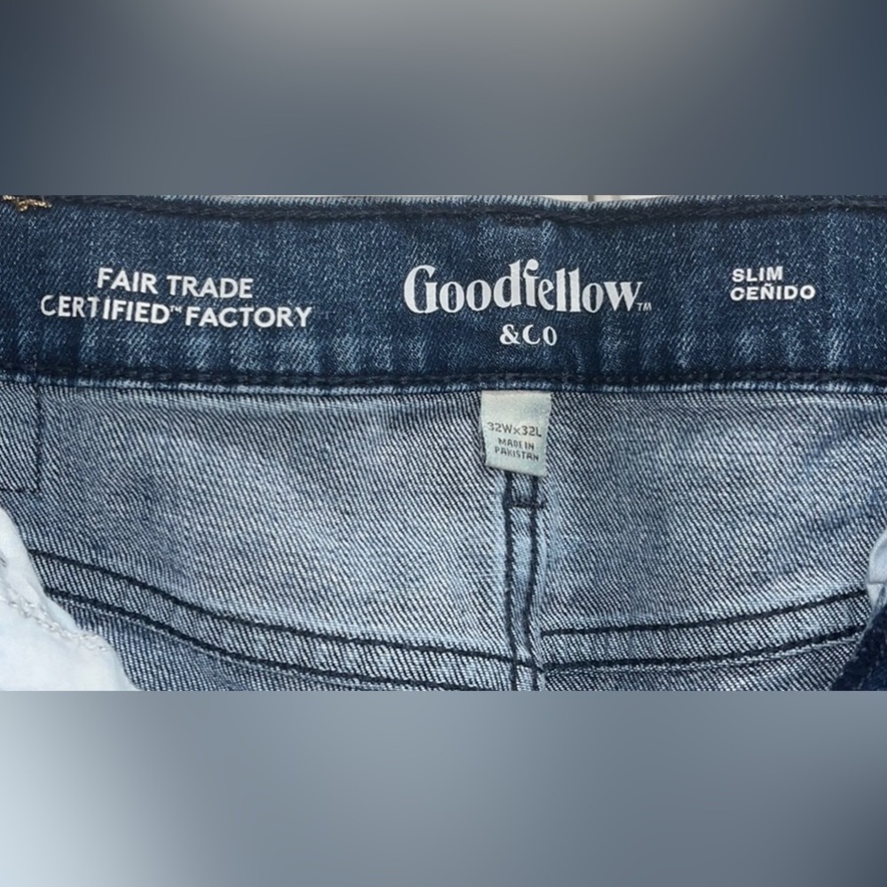 Preowned GoodFellow & Co Blue Jeans 32X32 . - Picture 7 of 16
